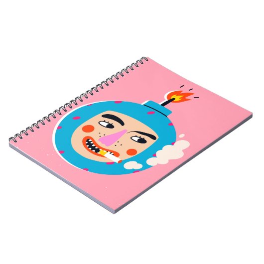 Abstrakte Boom-Gesicht Notizblock (Linke Seite)