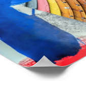 Abstrakte Boote Poster (Ecke)
