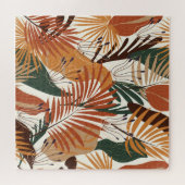 Abstrakte Botanicals: Wunder der weißen Leinwand Puzzle (Horizontal)