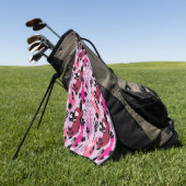 Abstrakte Botanik Golfhandtuch (Gras)