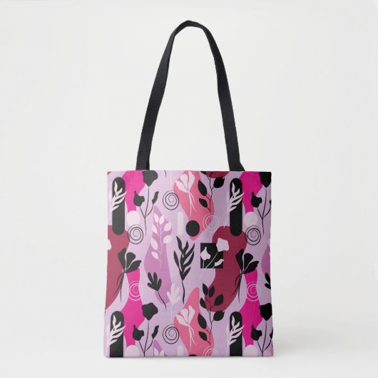 Abstrakte Botanik Tasche (Vorderseite)