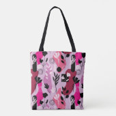 Abstrakte Botanik Tasche (Rückseite)