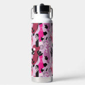 Abstrakte Botanik Trinkflasche (Vorderseite)