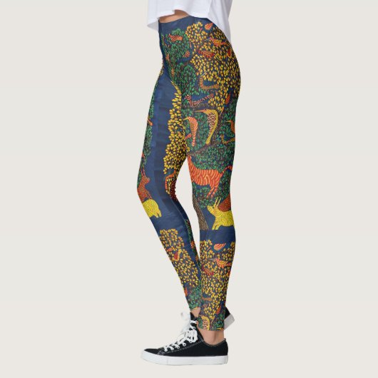 abstrakte botanische Abbildung Leggings (Links)