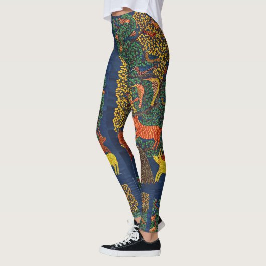 abstrakte botanische Abbildung Leggings (Links)