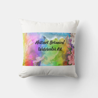 Abstrakte Botanische Aquarell-Kunst Kissen