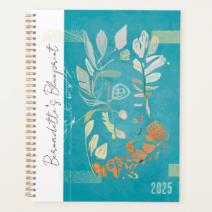 Abstrakte Botanische Art Deco inspirierte moderne Planer