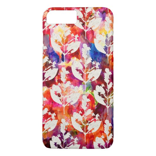 Abstrakte botanische Blätter Case-Mate iPhone Hülle (Rückseite)