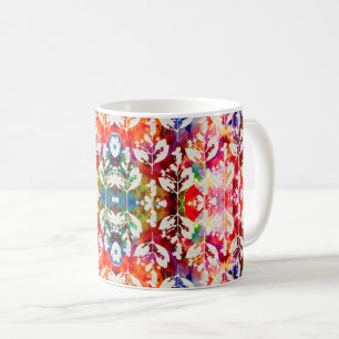 Abstrakte botanische Blätter Kaffeetasse