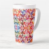 Abstrakte botanische Blätter Milchtasse (Rechte Ecke)