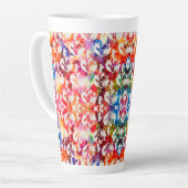 Abstrakte botanische Blätter Milchtasse (Linke Ecke)