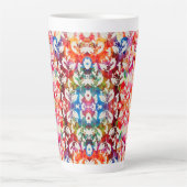 Abstrakte botanische Blätter Milchtasse (Vorderseite)
