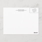 Abstrakte botanische Blume zeichnend Postkarte (Rückseite)