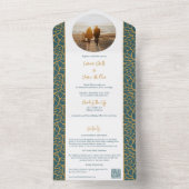 Abstrakte botanische Foliage - Einladung (Innen Boden)