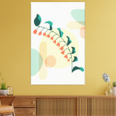 Abstrakte botanische Form Leinwanddruck (Insitu (Wohnzimmer))