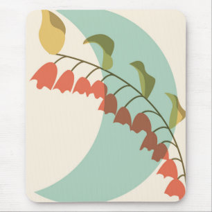 Abstrakte botanische Form Mousepad