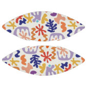 Abstrakte botanische Formen, farbenfroh Football (Paneele)