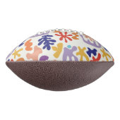 Abstrakte botanische Formen, farbenfroh Football (Gedreht 90)