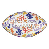 Abstrakte botanische Formen, farbenfroh Football (Vorderseite)