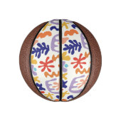 Abstrakte botanische Formen, farbenfroh Mini Basketball (Vertikal)