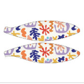 Abstrakte botanische Formen, farbenfroh Mini Basketball (Panele)