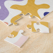 Abstrakte botanische Formen, farbenfroh Puzzle (Seite)