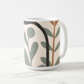Abstrakte botanische Formen Kaffeetasse (VorderseiteRechts)