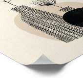 Abstrakte botanische Illustration Poster (Ecke)