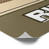 Abstrakte botanische Mauer Kunst, Rhizome Illustra Poster (Ecke)