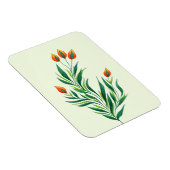 Abstrakte botanische Pflanze Frühjahr Magnet (Rechte Seite)