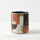 Abstrakte botanische Tasse - maßgeschneidert erdig (Zentrum)