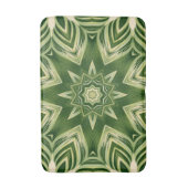 abstrakte botanische tropische Blätter mit Pflanze Badematte (Vorderseite Vertikal)