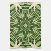 abstrakte botanische tropische Blätter mit Pflanze Geschirrtuch (Vertikal)