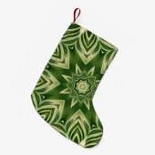 abstrakte botanische tropische Blätter mit Pflanze Kleiner Weihnachtsstrumpf (Vorderansicht (hängend))