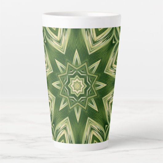 abstrakte botanische tropische Blätter mit Pflanze Milchtasse (Vorderseite)