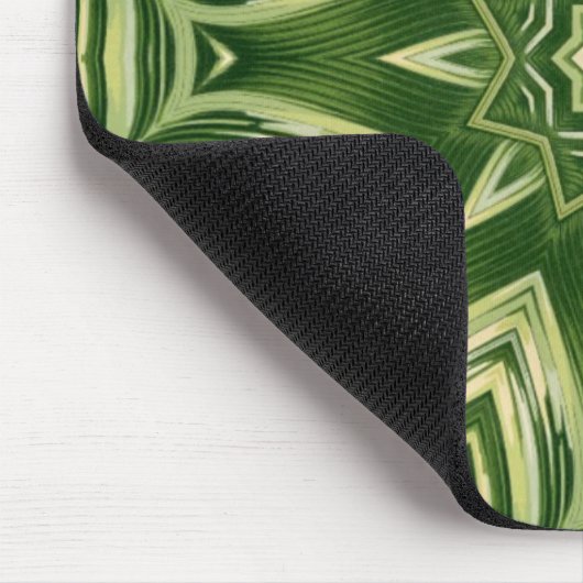 abstrakte botanische tropische Blätter mit Pflanze Mousepad (Ecke)