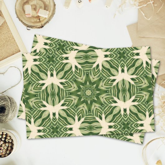 abstrakte botanische tropische Blätter mit Pflanze Seidenpapier