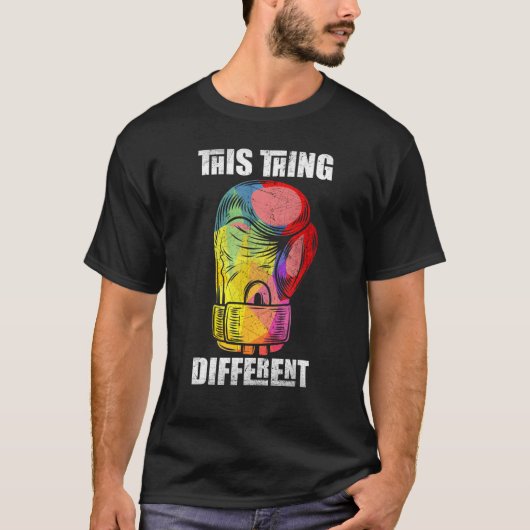 Abstrakte Boxhandschuhe T-Shirt (Vorderseite)
