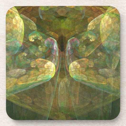 Abstrakte Brain Materie Getränkeuntersetzer (Vorderseite)