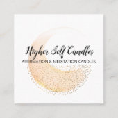 Abstrakte Brandlogos-Seife und -Kerzen-Visitenkart Quadratische Visitenkarte (Vorderseite)