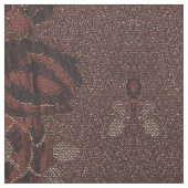 Abstrakte braune Blume mit Gold Stoff (Muster)