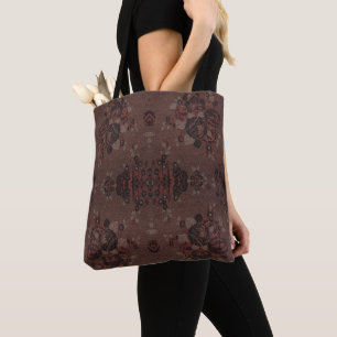 Abstrakte braune Blume Tasche