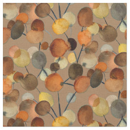 Abstrakte braune Herbstbaumkunst Stoff