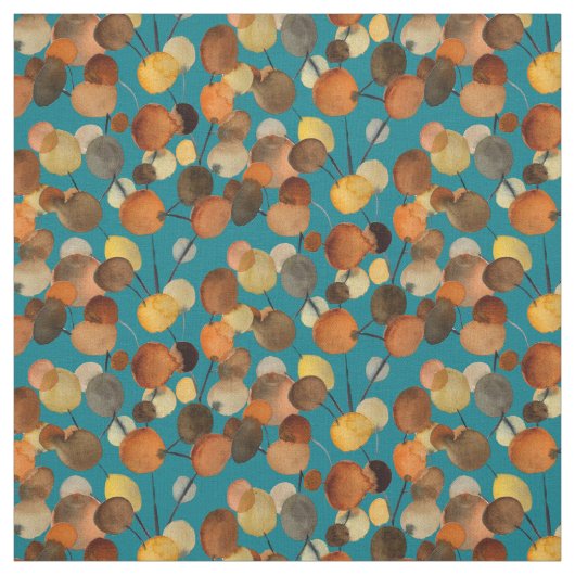 Abstrakte braune Herbstbaumkunst Stoff (Muster)