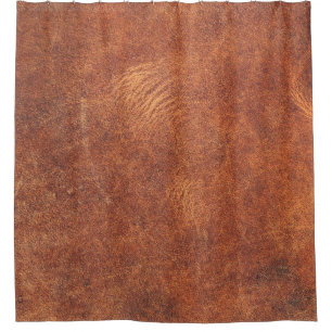 abstrakte braune Ledertextur, Hinterleder, t Duschvorhang