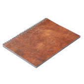 abstrakte braune Ledertextur, Hinterleder, t Notizblock (Linke Seite)