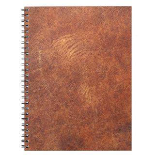 abstrakte braune Ledertextur, Hinterleder, t Notizblock