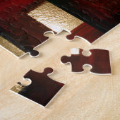 Abstrakte Braunfärbung Puzzle (Seite)