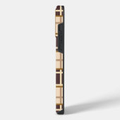 Abstrakte Brauntöne iPhone 14 Pro Max Hülle (Linke Seite)