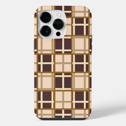 Abstrakte Brauntöne iPhone 14 Pro Max Hülle (Rückseite)